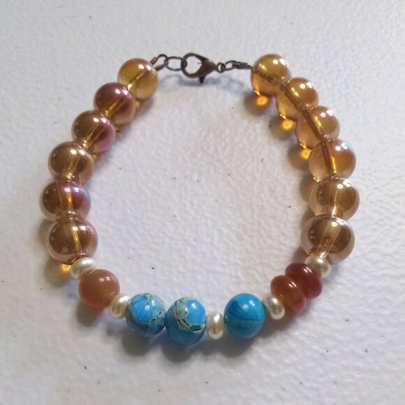 Jewelry Bundle #3: Two Stackable Color Coordinated Bracelets - Joyful Vibes 7.5" - Picture 4 of 11